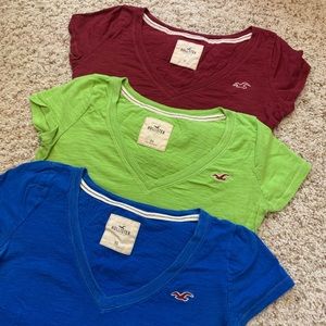 Hollister V neck lot XS